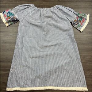 Grace & Emma Striped Boho Dress Size Medium